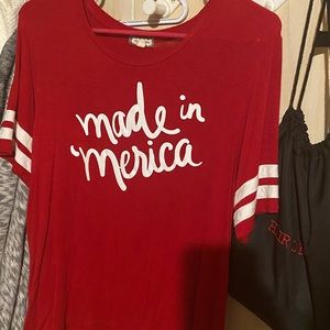 Women’s blouse “made in ‘Merica”